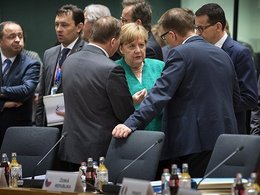 Канцлер Германии Ангела Меркель на саммите в Брюсселе