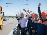 Сергей Собянин на открытии Крылатского моста