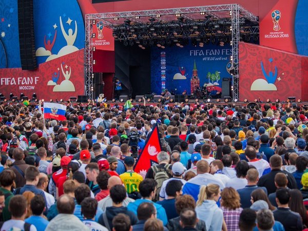 Фан-зона на Воробьевых горах