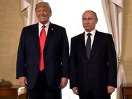 Владимир Путин и Дональд Трамп в Хельсинки