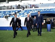 Владимир Путин на стадионе «Калининград»