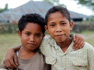 Современные жители острова Флорес, Индонезия