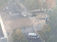 Бульвар Пушкина в центре Донецка, где при взрыве погиб глава ДНР Александр Захарченко