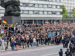 Протесты в Хемнице 27.08.2018