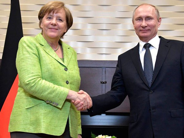 А.Меркель и В.Путин