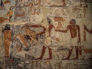 Фрагмент настенных изображений в гробнице Меху