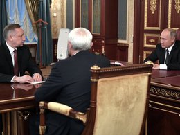 Встреча Владимира Путина с Георгием Полтавченко и Александром Бегловым