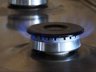 Огонь на газовой плите