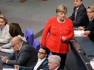 Ангела Меркель в парламенте