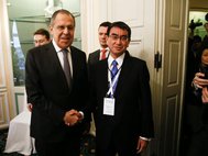 Сергей Лавров и Таро Коно