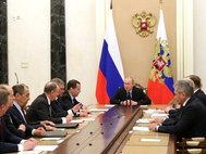 Владимир Путин на заседании Совбеза РФ