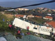 Авария туристического автобуса на Мадейре