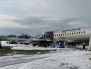 Сгоревший SSJ-100