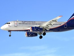 Самолет SSJ100 компании "Аэрофлот"