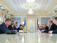 Владимир Зеленский на встрече с представителями США