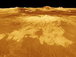 Гора Сапас на Венере. Фотография аппарата Magellan
