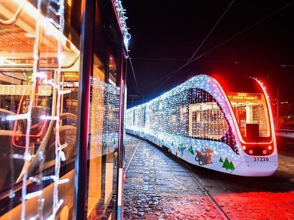 Запуск тематического «Новогоднего трамвая»