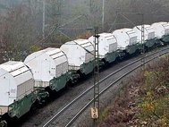 Поезд с урановыми отходами
