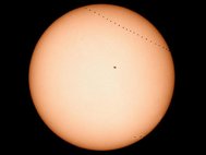Путь Меркурия по диску Солнца, 7 мая 2003 года