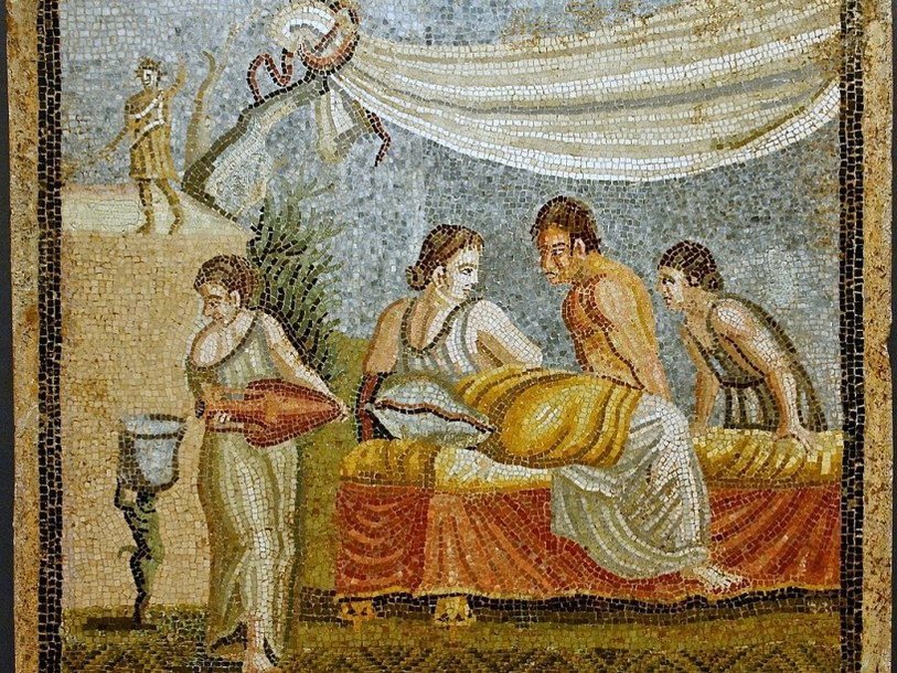 Римская мозаика, I век н.э.