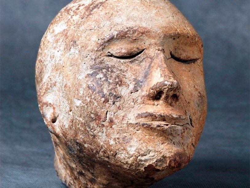 Найденная у села Шестаково глиняная голова
