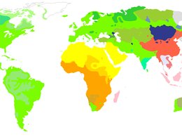 Карта языковых семей. Фото: Wikipedia