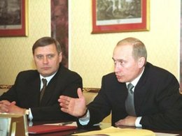 Владимир Путин и Михаил Касьянов в 2000 году