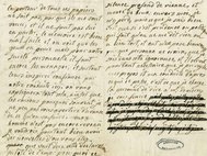 Письмо Марии-Антуанетты Ханс Акселю фон Ферзену