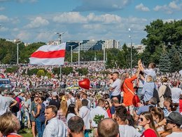 Митинг в Минске против Лукашенко 16 августа 2020 года