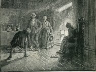 Иллюстрация к оригинальному изданию романа Роберта Льюиса Стивенсона «Владетель Баллантрэ», 1889