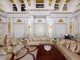 Реконструкция читальни в дворце в Геленджике, источник – ФБК