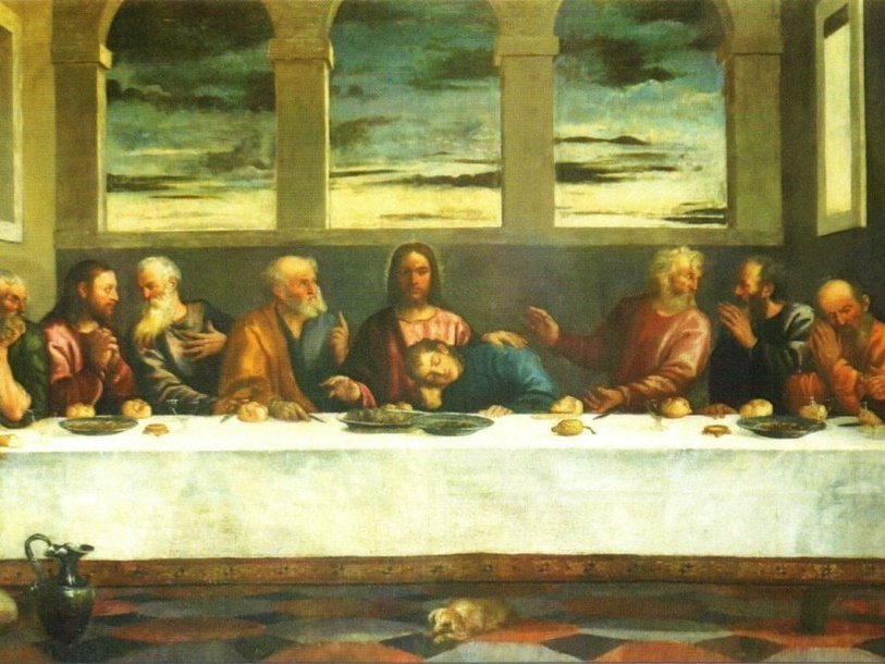 «Тайная вечеря» Тициана (фрагмент)