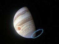 Стратосферные ветры вблизи южного полюса Юпитера
