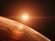 Система TRAPPIST-1 в представлении художника