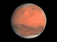 Снимок Марса, сделанный межпланетной станцией «Розетта»