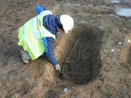 Скелет нашли во время раскопок на месте строительства жилого дома