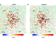 Интенсивность эффекта городского острова тепла на территории Москвы