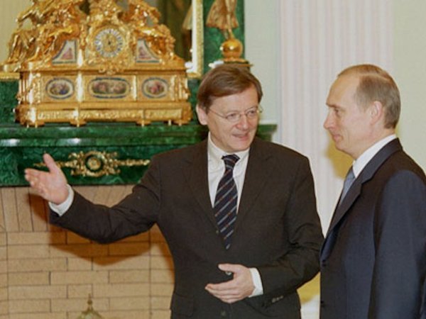 Владимир Путин и канцлер Австрии Вольфгангом Шюсселем, 29 января 2002 года, Kremlin.ru