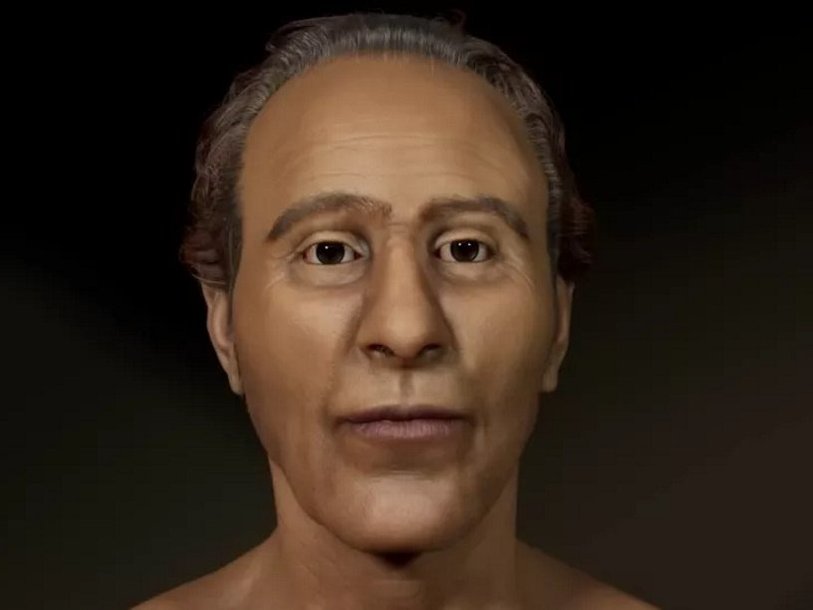 Реконструкция лица Рамсеса II в возрасте 45 лет