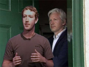 Zuckerberg и Assange сегодня вместе