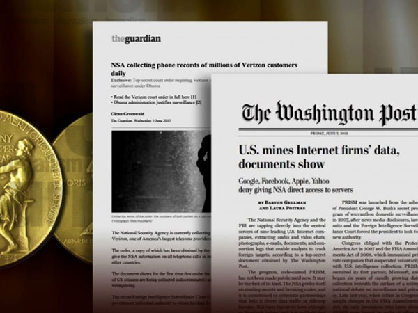 Сноуден принес The Washington Post и The Guardian Пулитцеровскую премию