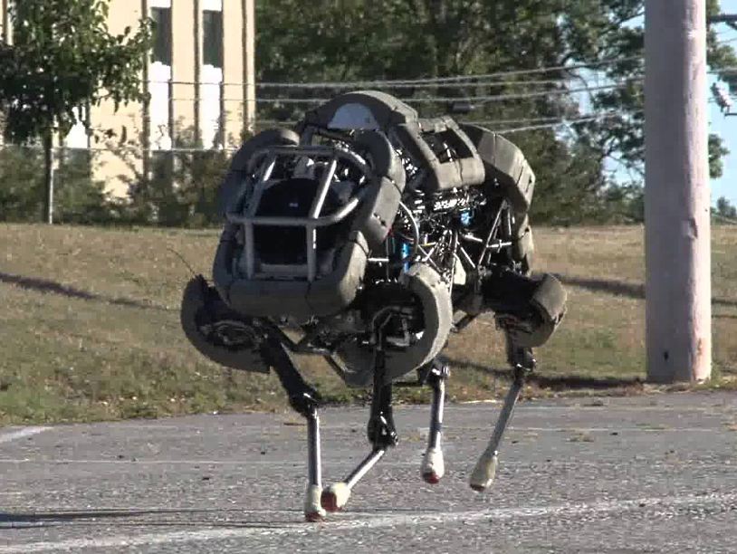 Американские инженеры разработали скачущего четвероногого робота