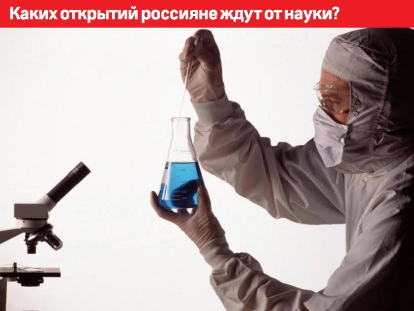 Каких открытий россияне ждут от науки?