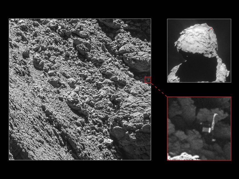На фотографиях увидели потерянный модуль Philae