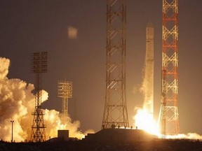 Старт ракеты космического назначения «Зенит-3SLБФ» с российским метеорологическим спутником «Электро-Л»