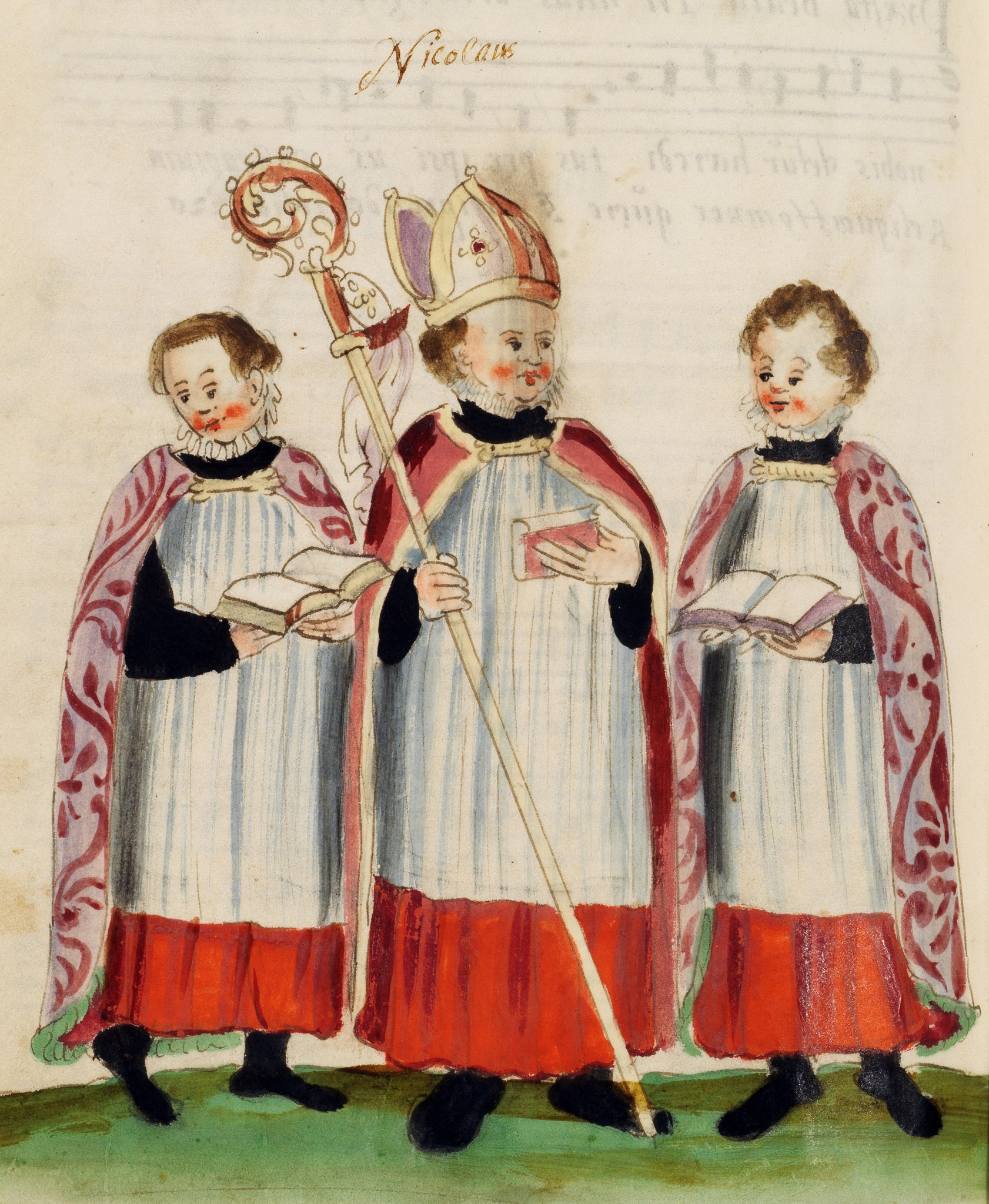 Мальчик-епископ, рисунок XVI в. Gerald Raab/Staatsbibliothek Bamberg/National Trust Images